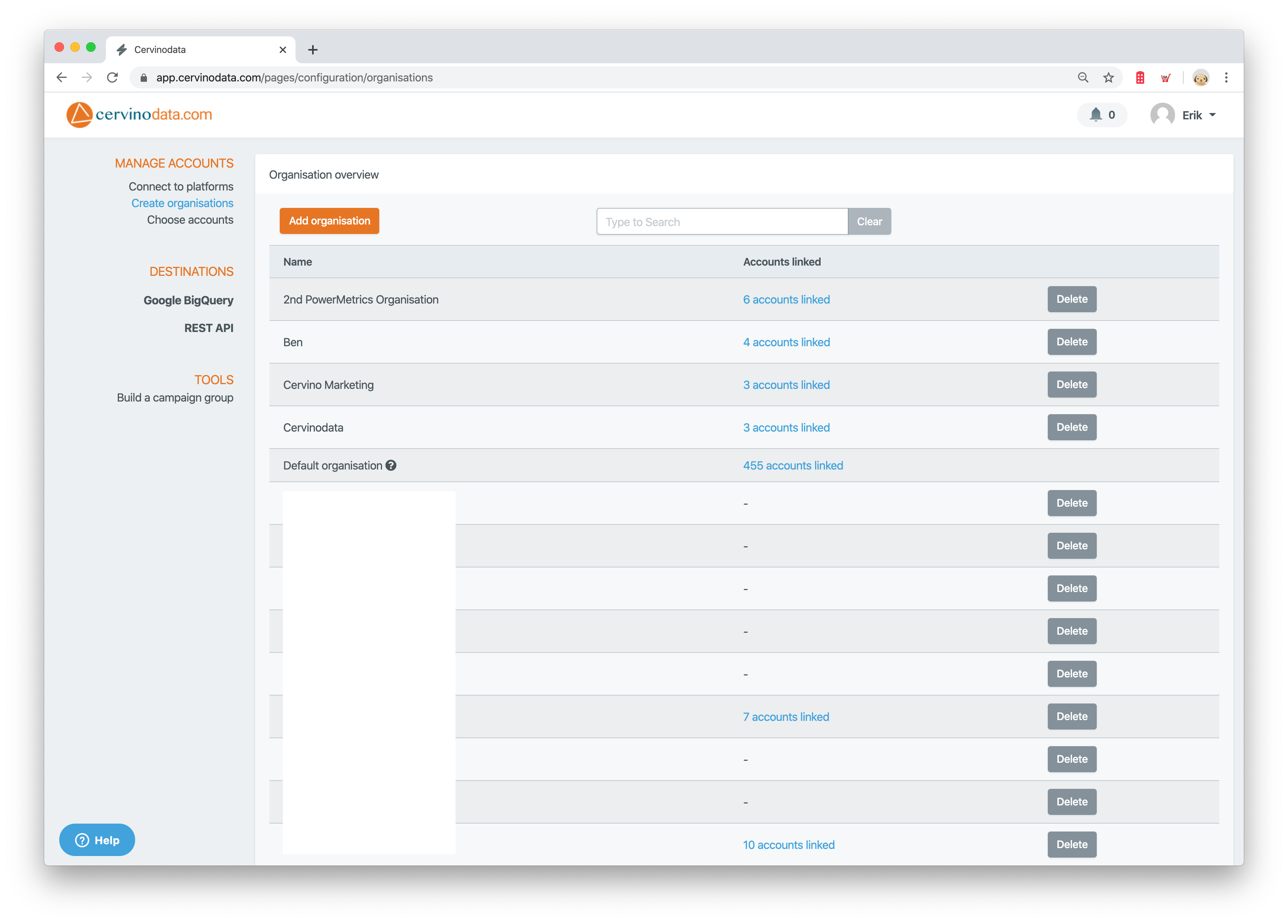 Create organisations python api Create organisations python api