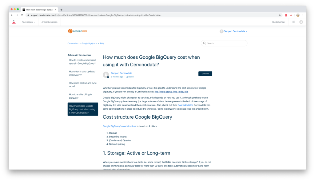 BigQuery cost structure explained