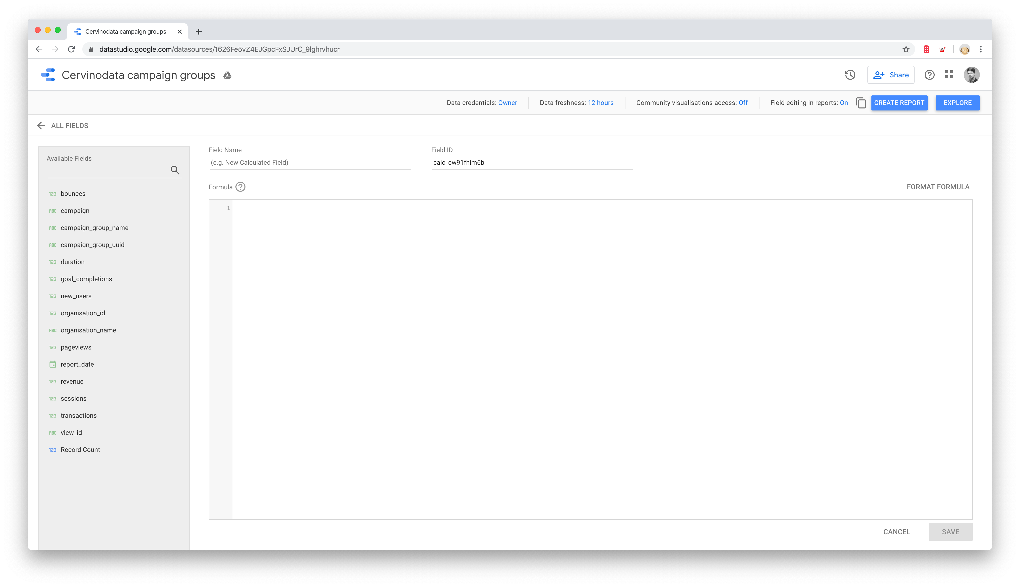 data studio formula editor data studio formula editor