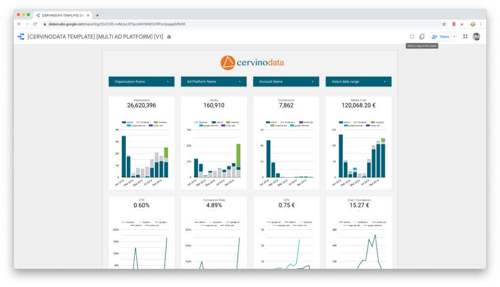 data studio make a copy