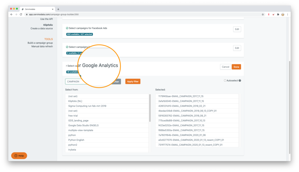 Blend ad data and google analytics